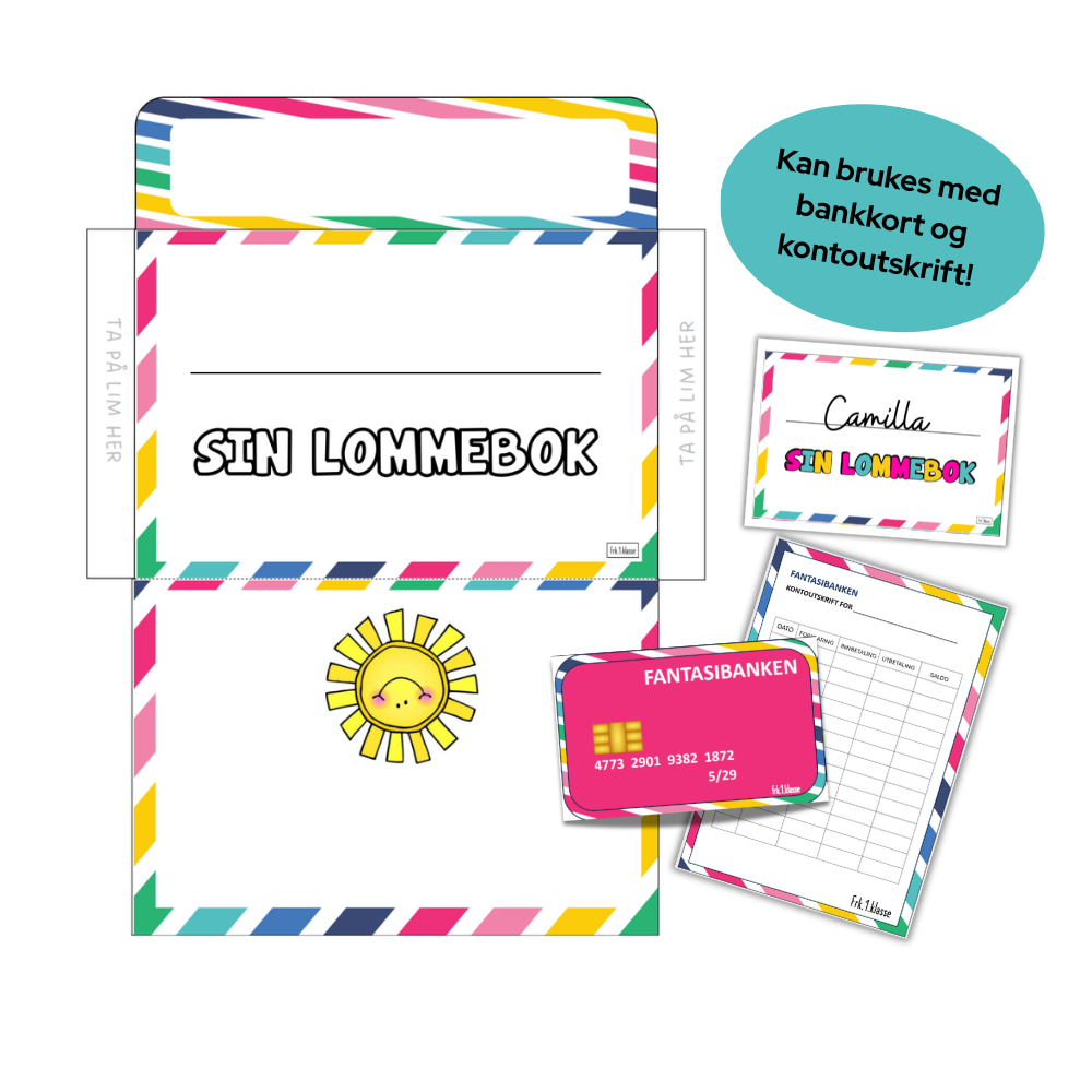 Lag egen lommebok | Til butikklek