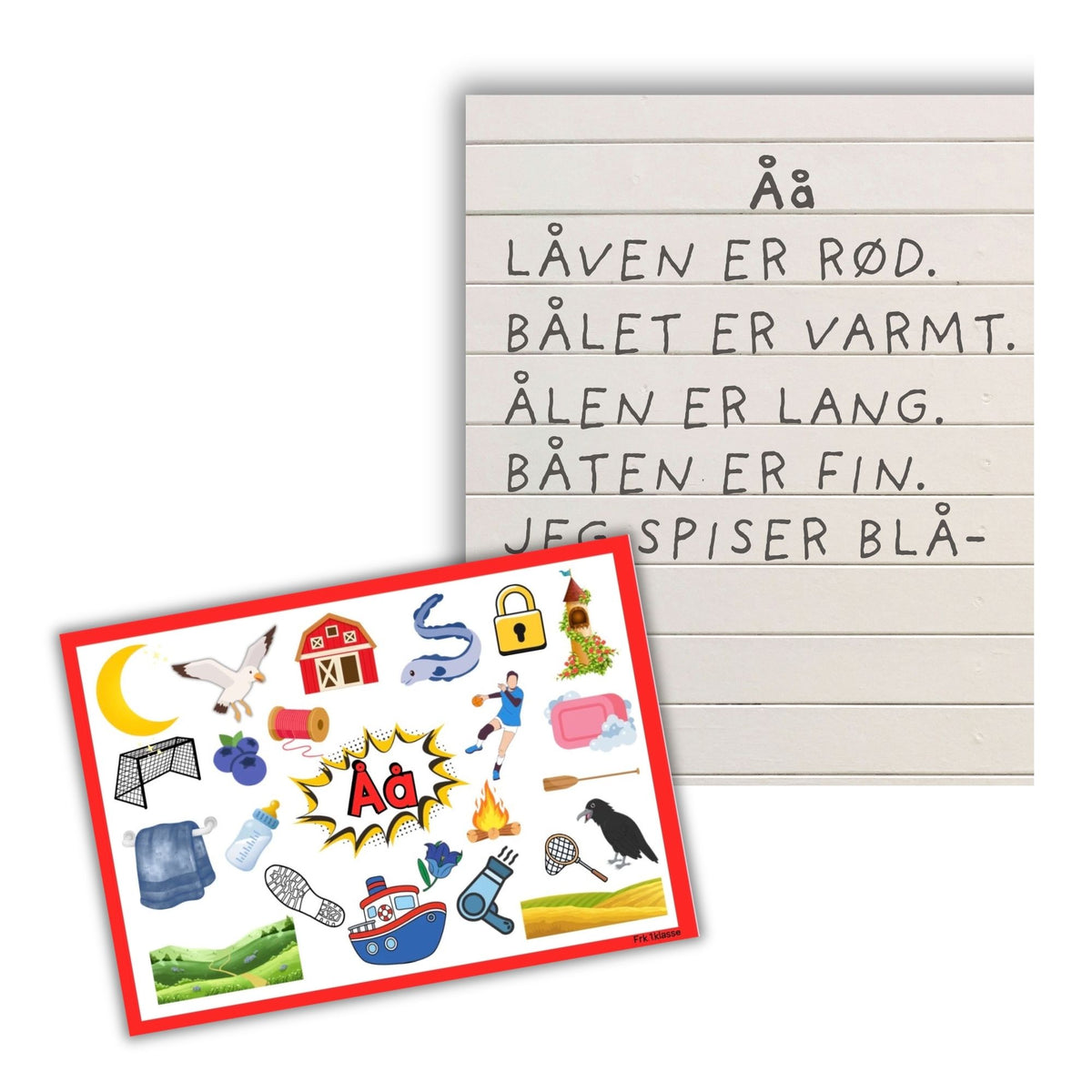Bildestøtte A-Å | Visuell støtte vokal/konsonant | Megapakke | Bokmål