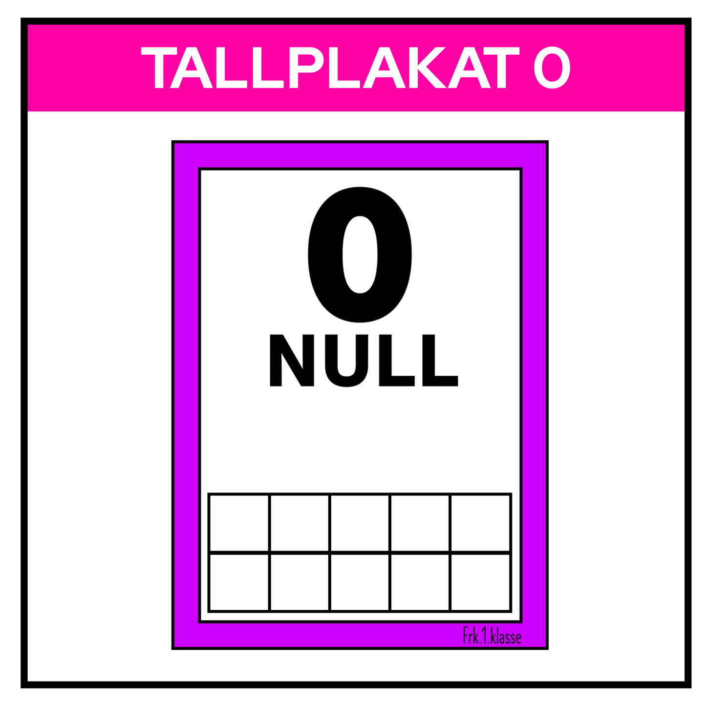 Tallplakat 0 | A4 | REGNBUE MED ROSA