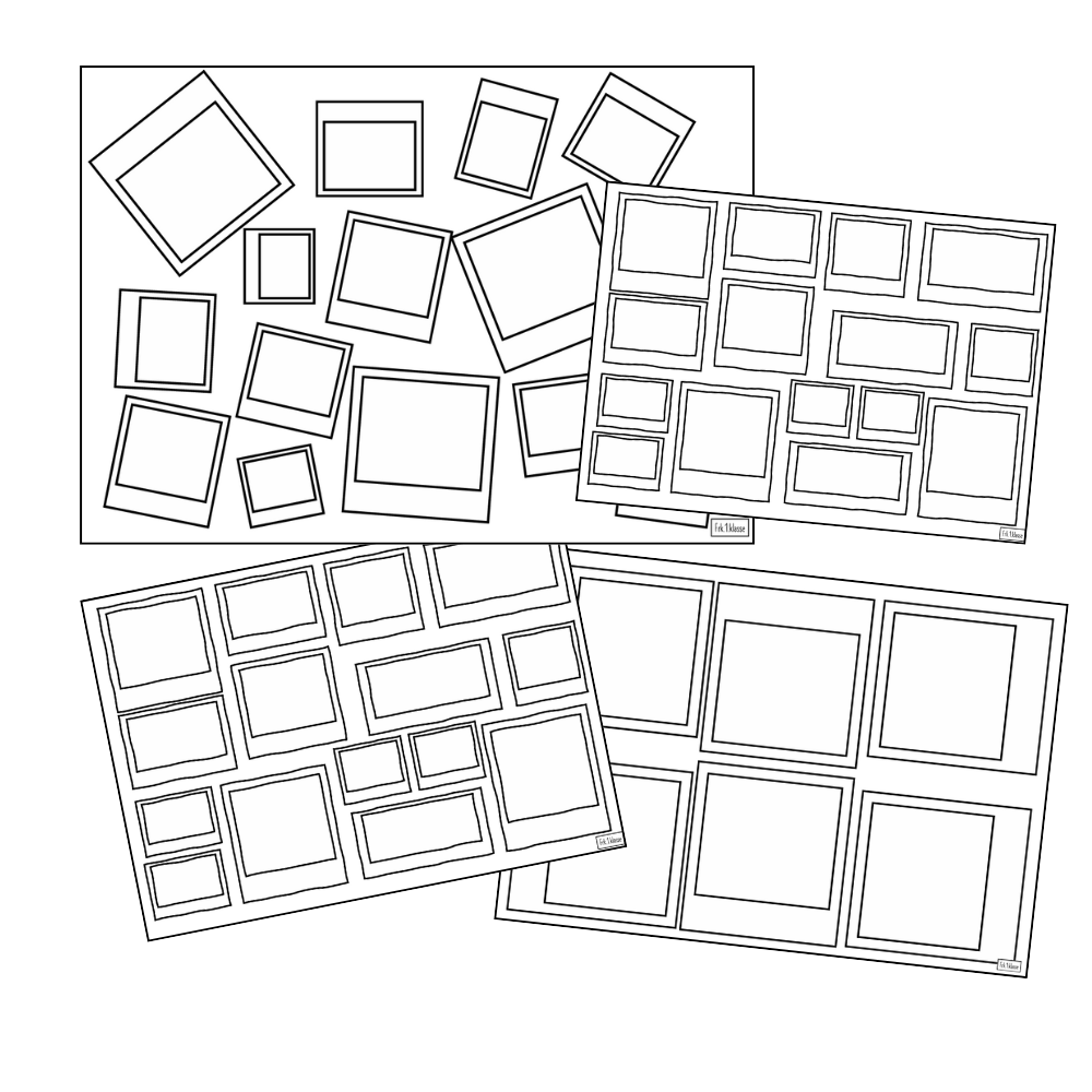 Rammer med tegnefelt og skrivefelt.