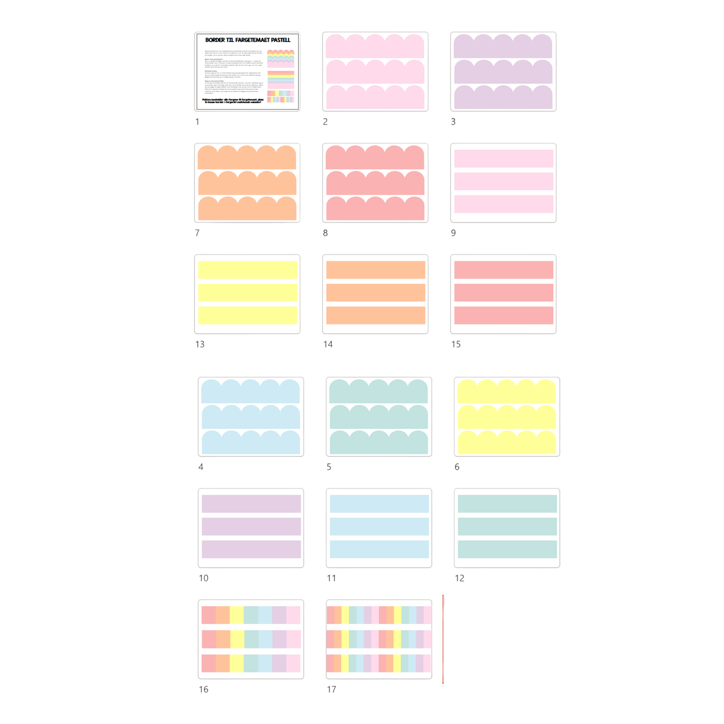 Border | MEGAPAKKE | PASTELL