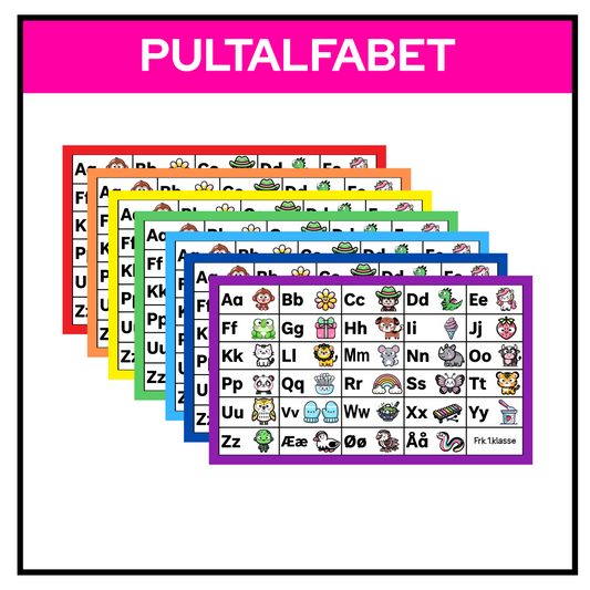Pultalfabet | KLASSISK REGNBUE