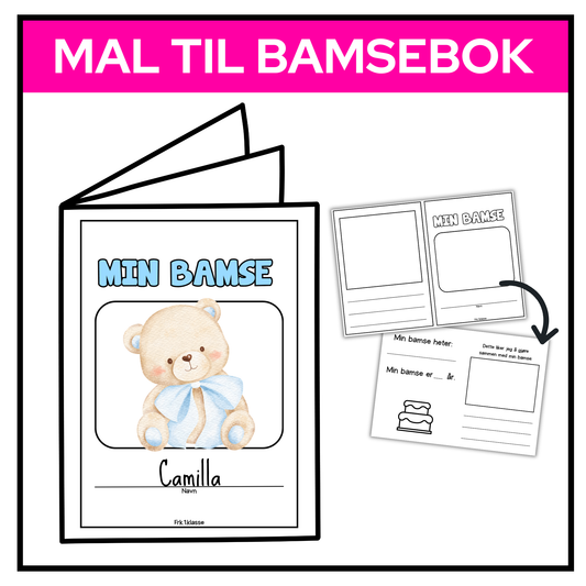 Min bamse | Lag din egen bok | GRATIS