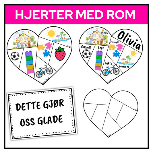 Mitt Hjerte – Tegn og skriv det som gjør deg glad