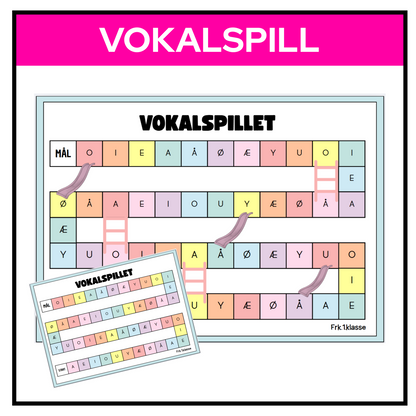Vokalspill | Brettspill x 2 (med og uten stiger/sklier)