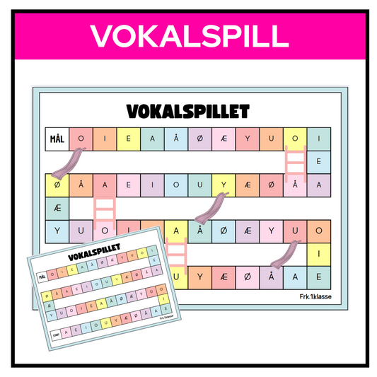 Vokalspill | Brettspill x 2 (med og uten stiger/sklier)