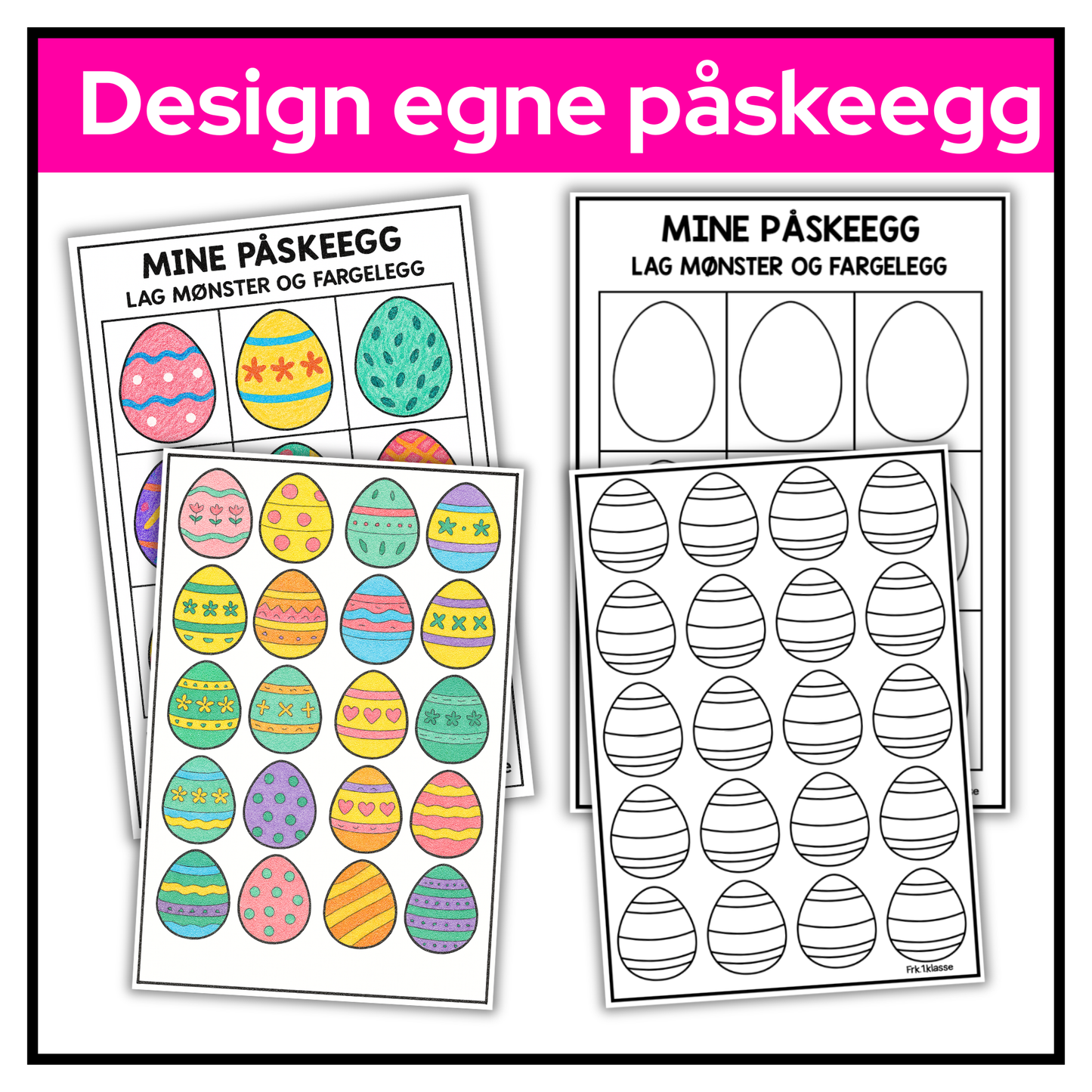 Påskeegg – blanke egg for egen dekor | 12 varianter