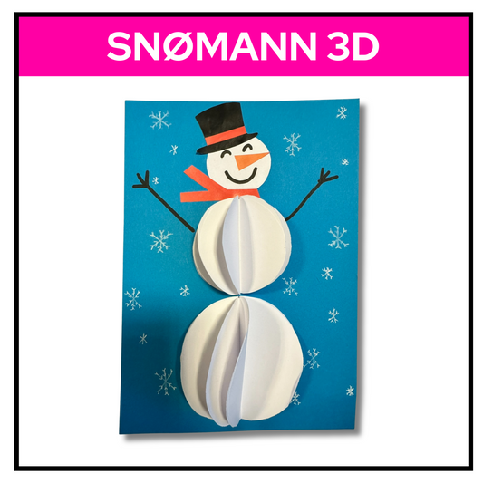 Snømann | 3D | Flere farger