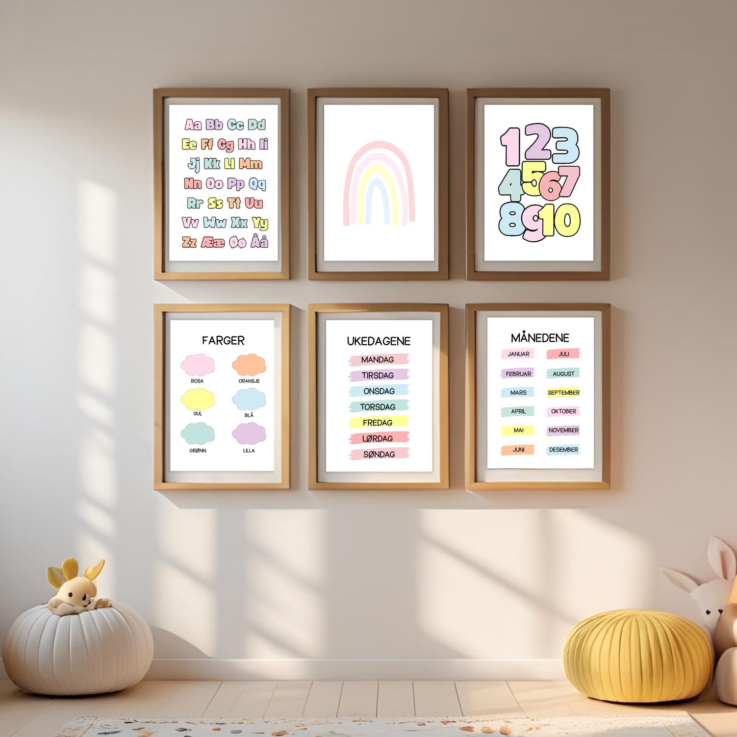 Tall 1-10 | A3/A4 | PASTELL