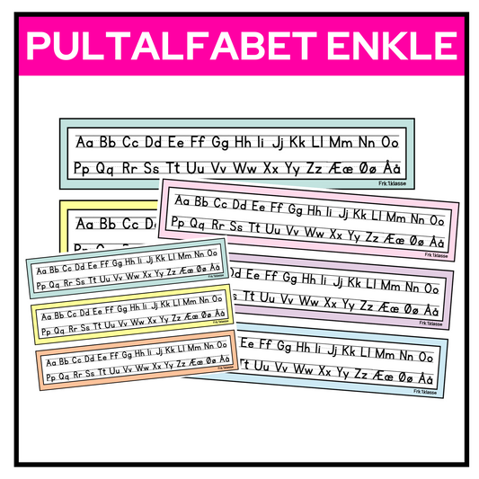 Pultalfabet | PASTELL