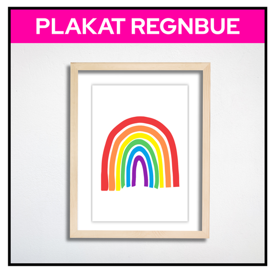 Regnbue enkel | A3/A4 | KLASSISK REGNBUE