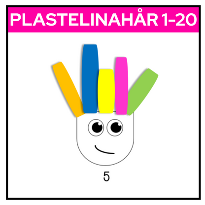Plastelinahår | Tallene 1-20