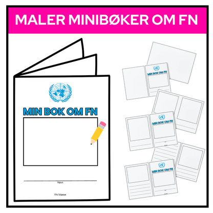 La elevene lage egne bøker om FN | Fem maler | Tilpasset slik at alle mestrer