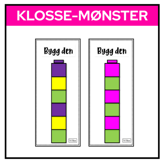 Fargerike klosser stablet i tårn. Mønster.