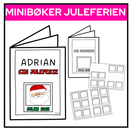 Minibøker om juleferien 2025