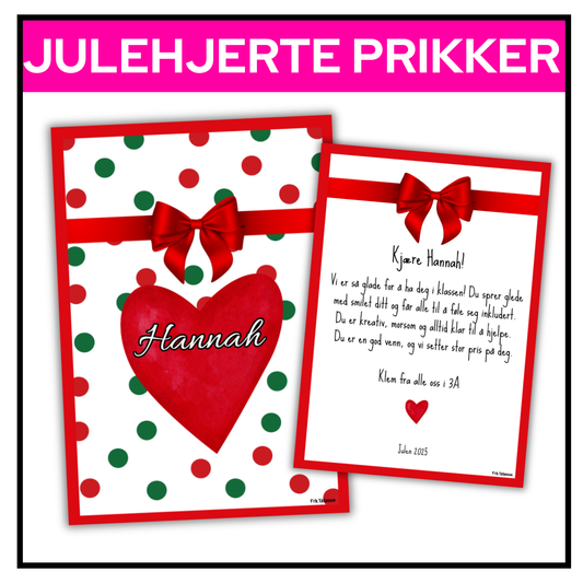 Julehjertediplom | Juleprikker