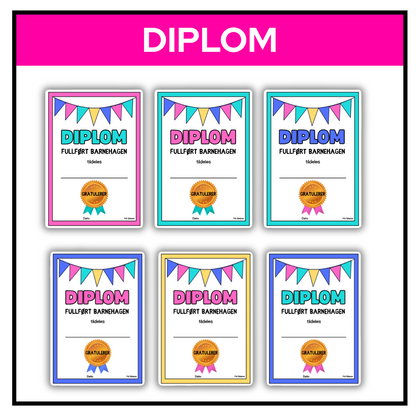Diplom | Fullført barnehagen | Bokmål