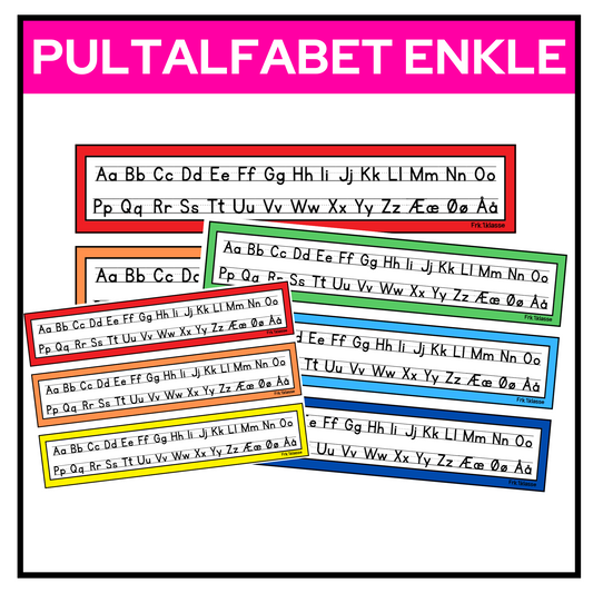Pultalfabet | KLASSISK REGNBUE