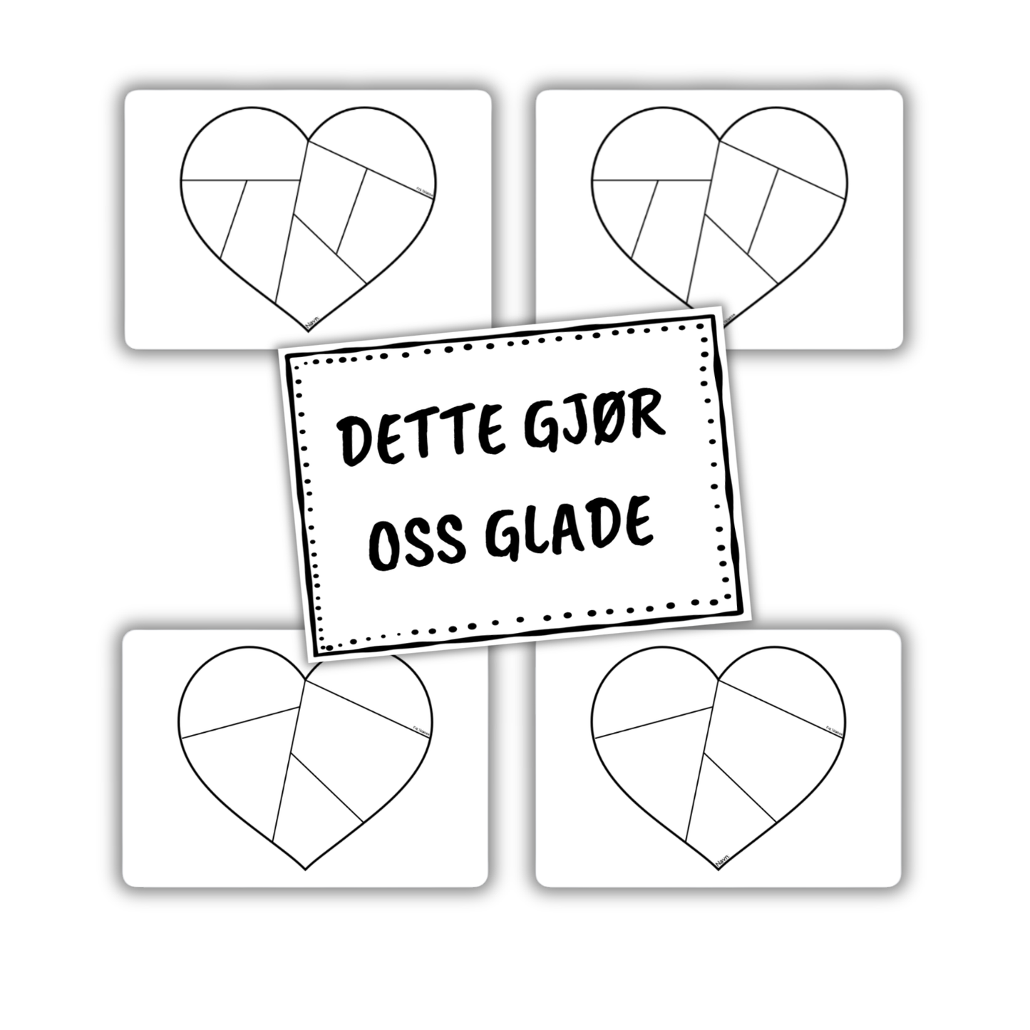 Mitt Hjerte – Tegn og skriv det som gjør deg glad