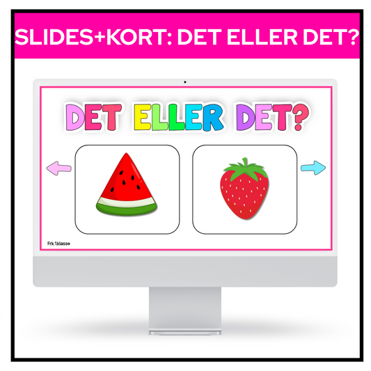 SLIDES / KORT | Det eller det – velg med kroppen! | 50 slides! | REDIGERBAR