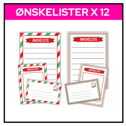 Ønskeliste til jul - 12 maler