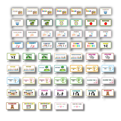 SLIDES | Dagsrutiner i tekst og bilder| 60 sider| REDIGERBAR