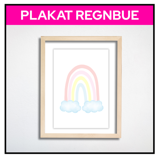 Plakat av Regnbue innrammet

