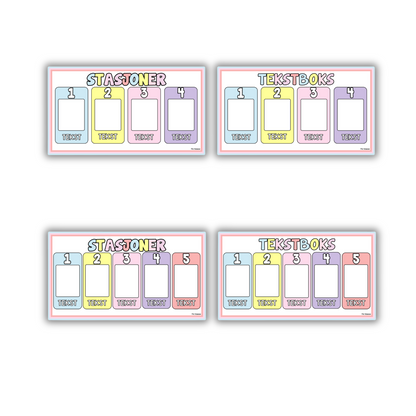 SLIDES | Stasjoner | Redigerbar | Pastell