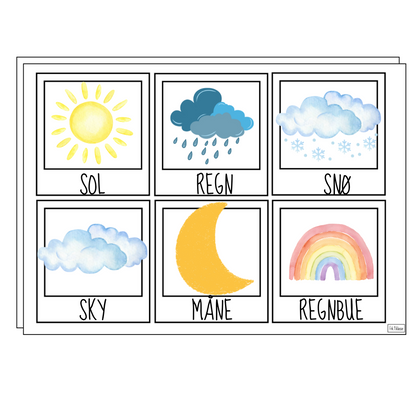 Eksempel på tegning og skriving i ramme.