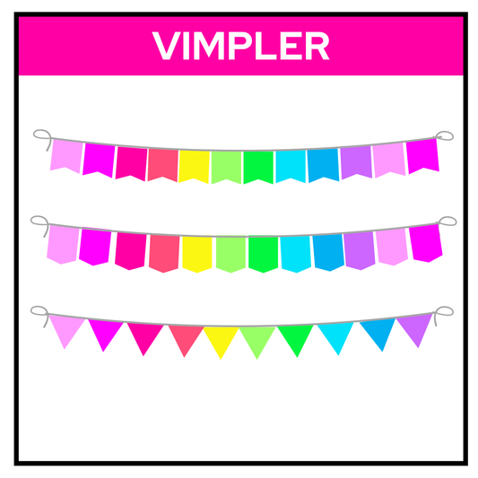 Vimpler | REGNBUE MED ROSA