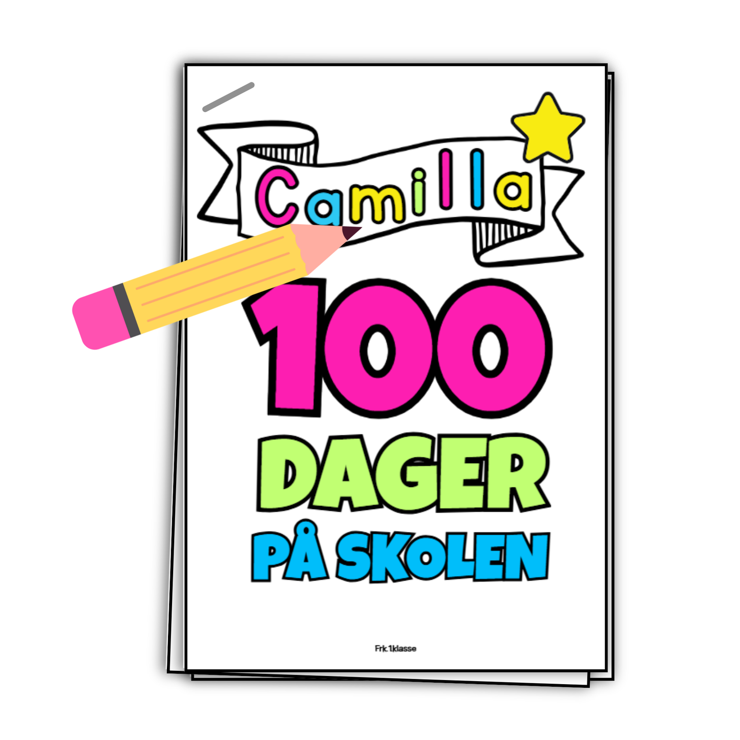 100-dagersfest | FANTASTISK A4-HEFTE | 26 OPPGAVER!