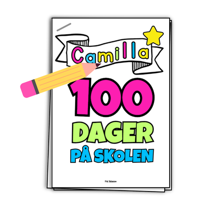 100-dagersfest | FANTASTISK A4-HEFTE | 26 OPPGAVER!