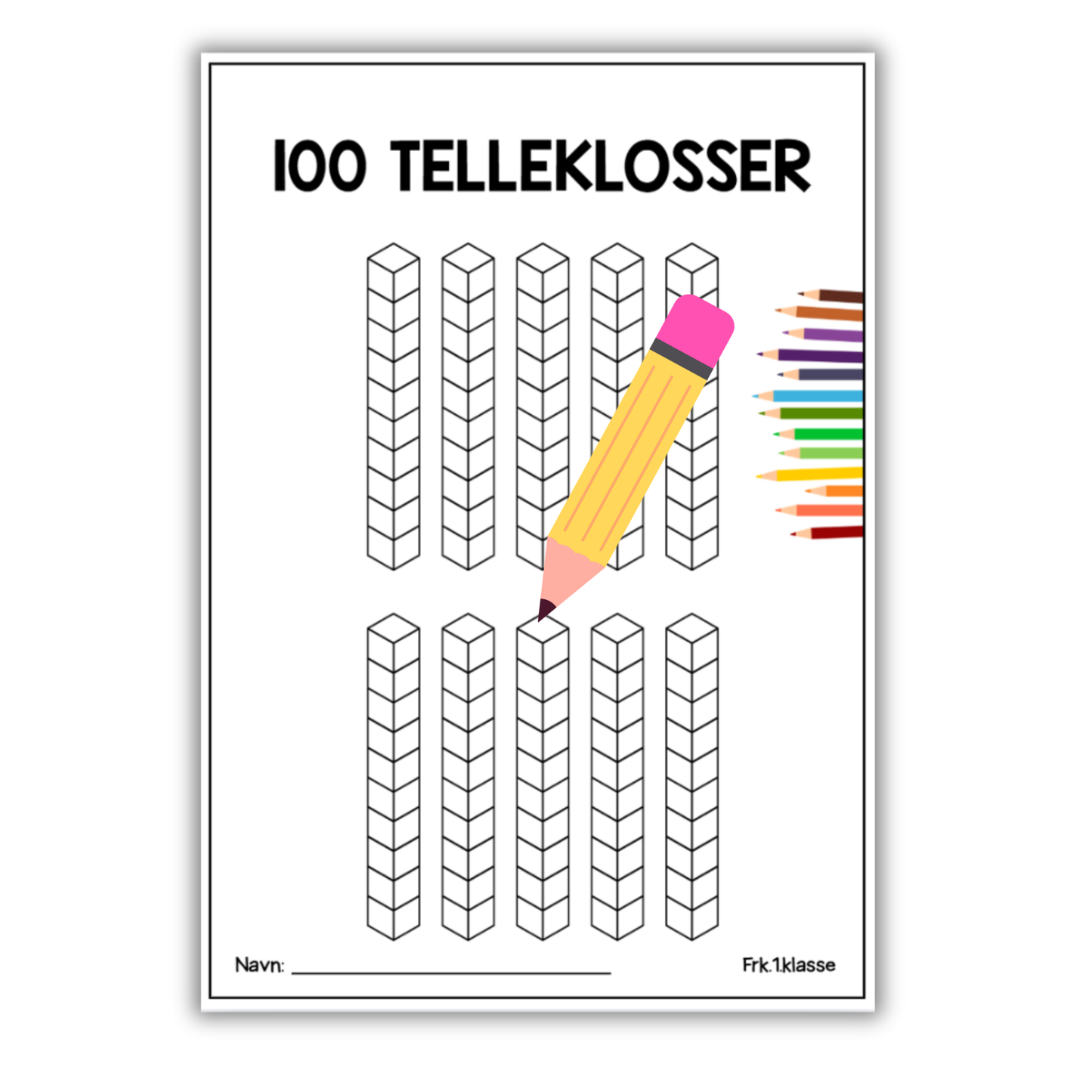 100-dagersfest | Arbeidsark | 100 telleklosser