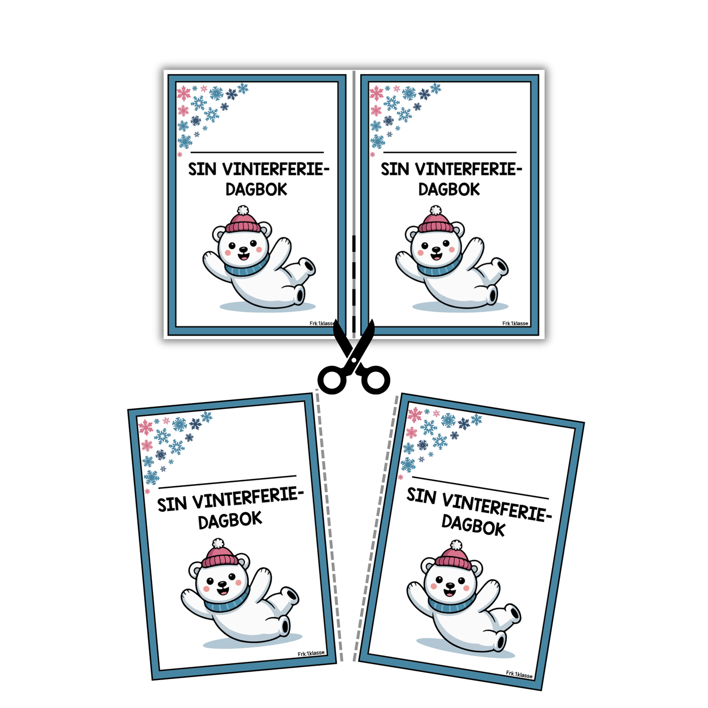 Vinterferiedagbok uke 9 | 20.02.-01.03.26 | Les, skriv og tegn gjennom hele vinterferien!