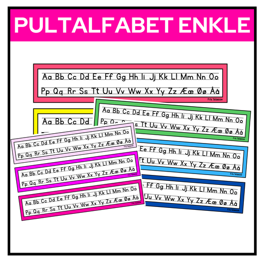 Pultalfabet | REGNBUE MED ROSA
