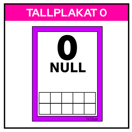 Tallplakat 0 | A4 | REGNBUE MED ROSA