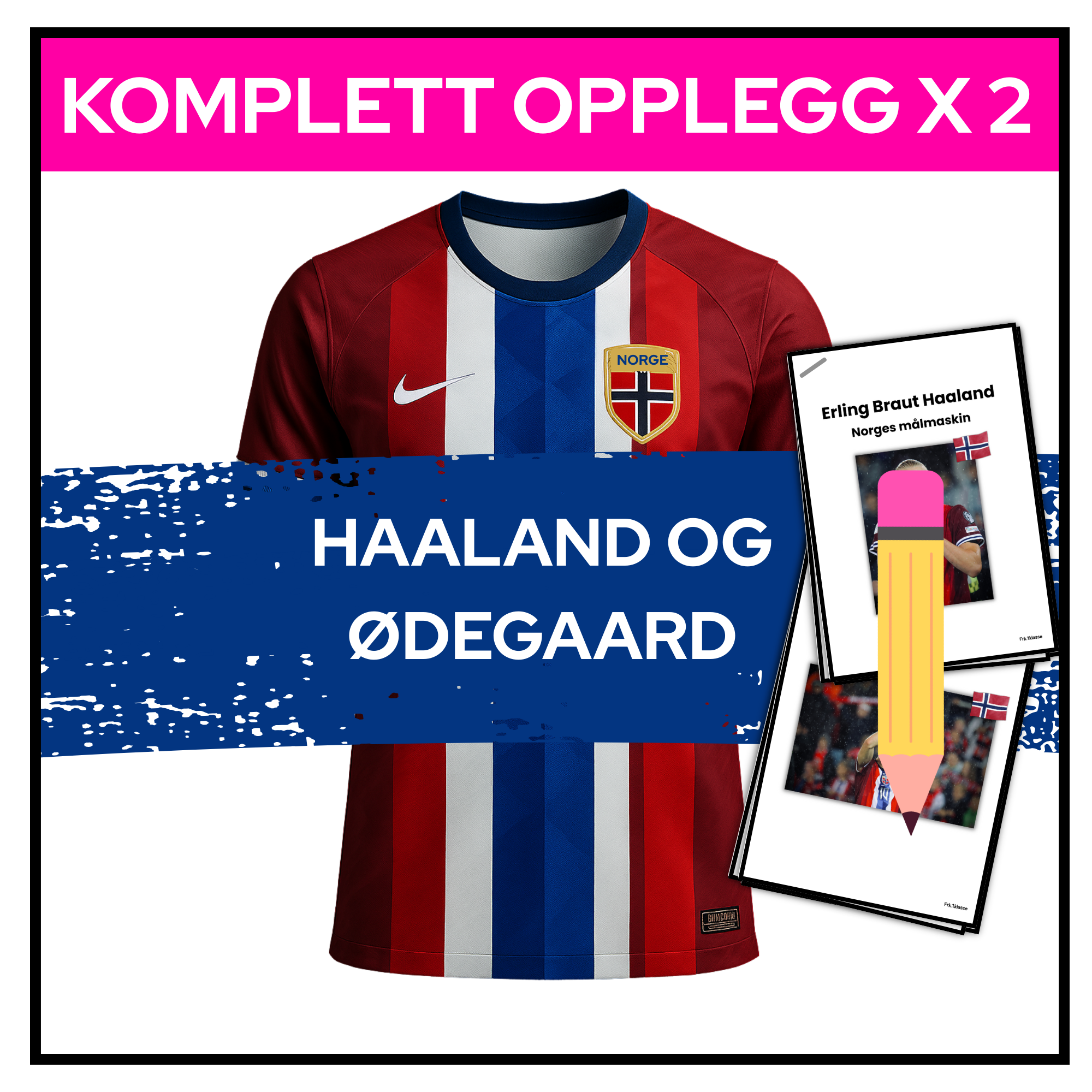 Norges største fotballstjerner – To store undervisningsopplegg om Martin Ødegaard og Erling Braut Haaland