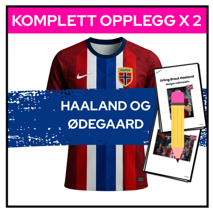 Norges største fotballstjerner – To store undervisningsopplegg om Martin Ødegaard og Erling Braut Haaland