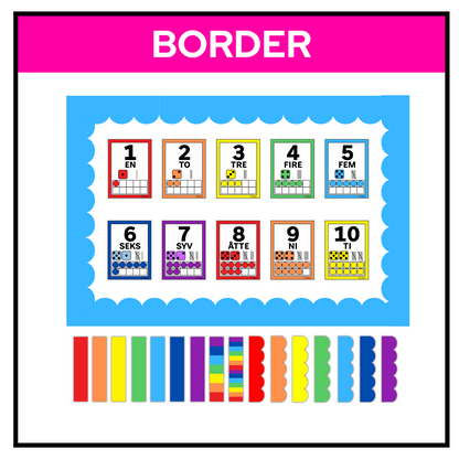 Border | MEGAPAKKE | KLASSISK REGNBUE