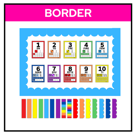 Border | MEGAPAKKE | KLASSISK REGNBUE