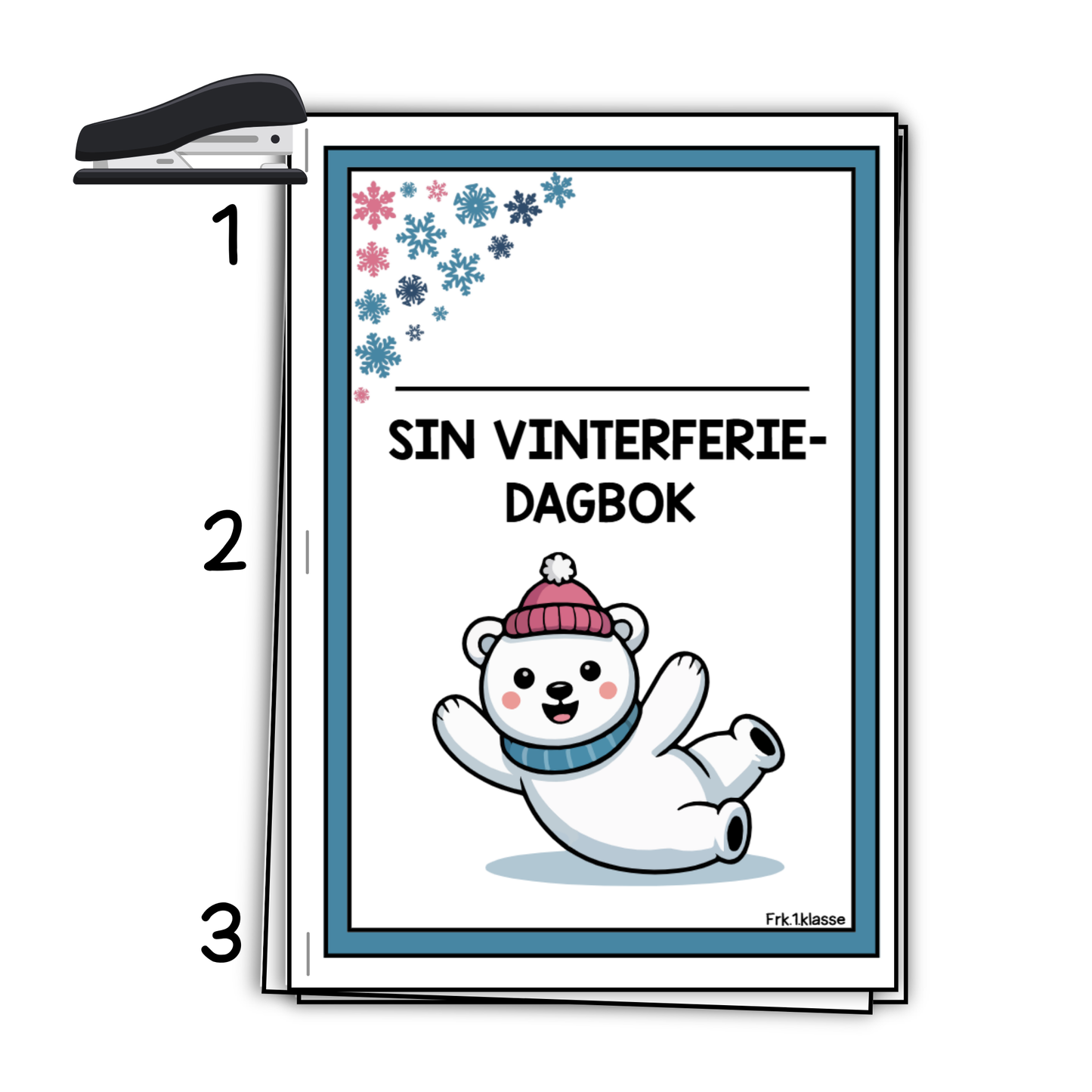 Vinterferiedagbok uke 9 | 20.02.-01.03.26 | Les, skriv og tegn gjennom hele vinterferien!