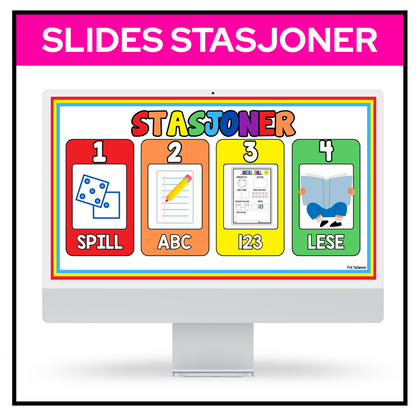 SLIDES | Stasjoner | REDIGERBAR | Klassisk regnbue