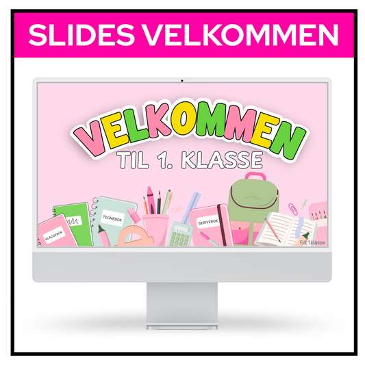 SLIDES | GRATIS | Velkommen | Rosafarger | REDIGERBAR | BOKMÅL OG NYNORSK