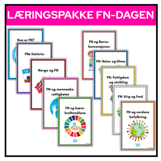 FN-dagen: Gigantisk læringspakke for 4.–7. trinn: 10 hefter!
