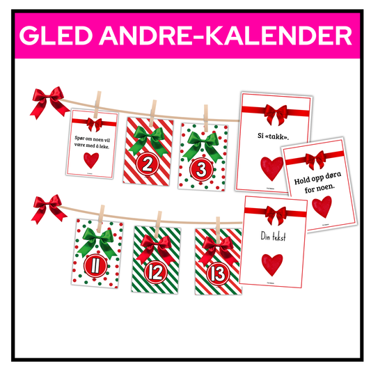 Gled andre-kalender | Små handlinger som betyr mye