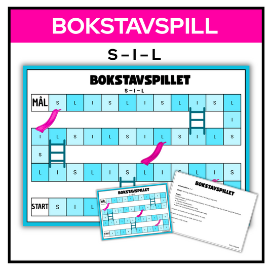 Bokstavspillet | S – I – L | A3/A4