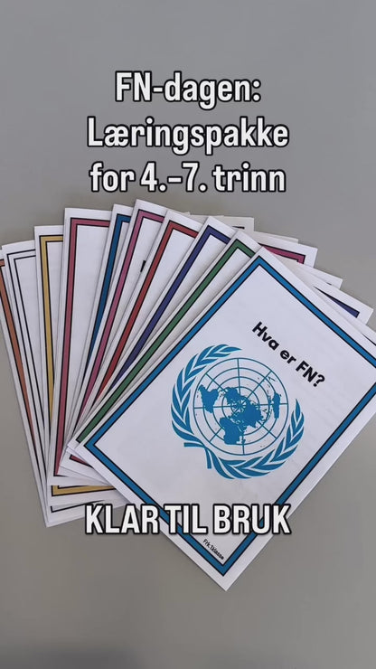 FN-dagen: Gigantisk læringspakke for 4.–7. trinn: 10 hefter!