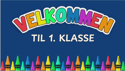 SLIDES | Velkommen | Mørk blå med klassisk regnbue | REDIGERBAR | BOKMÅL OG NYNORSK