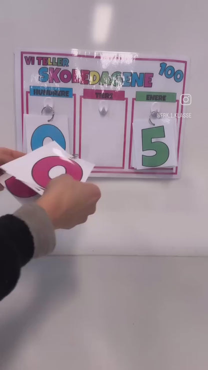 Kalender til å telle skoledagene | PASTELL