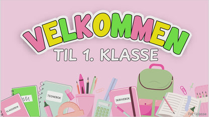 SLIDES | Velkommen | Rosafarger | REDIGERBAR | BOKMÅL OG NYNORSK